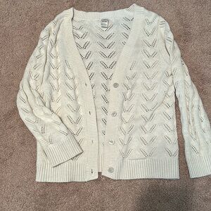 Girls cream cardigan